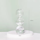 bougeoir en verre transparent décoration intérieure moderne nordique