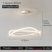 modern creative minimalist ring chandelier for home