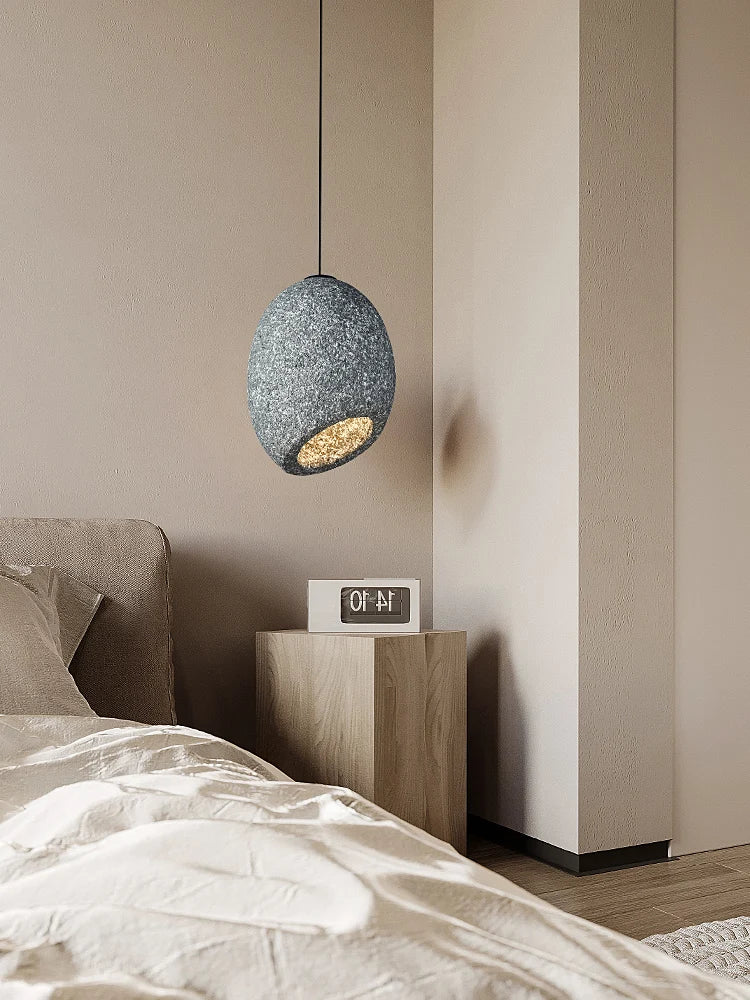 lustre led style wabi sabi nordique pour café et restaurant - vue 4 sur 10