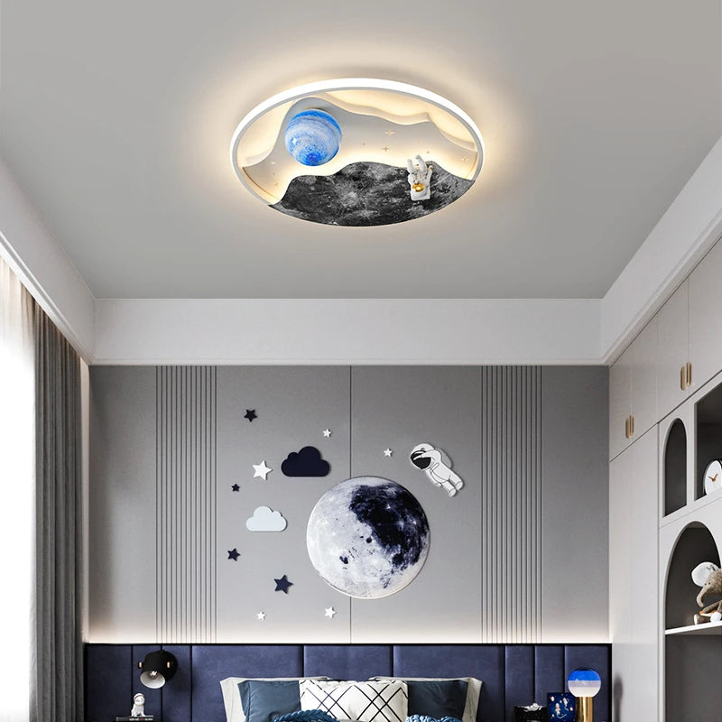 lustre astronaute créatif pour décoration intérieure lumineuse - vue 7 sur 8