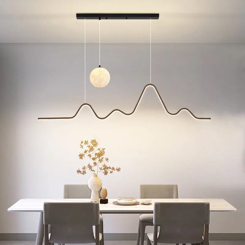 Plafonnier Led suspendu au design nordique moderne - vue 4 sur 21