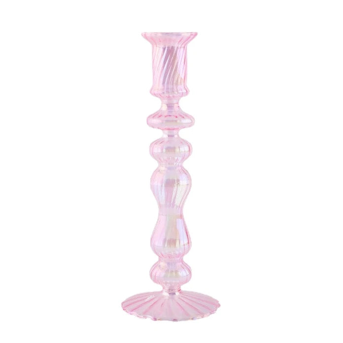 bougeoirs rétro coniques en verre pour décoration élégante - vue 31 sur 32