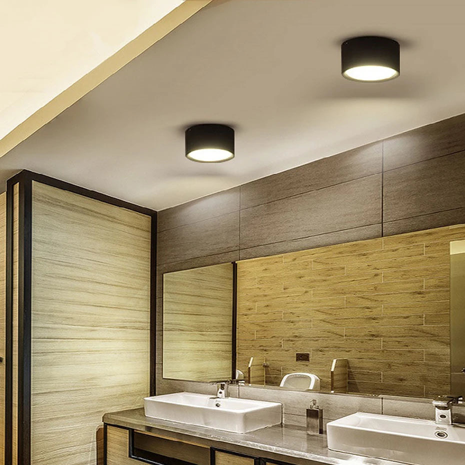 Mini LED plafonniers Dimmable Grain de bois Surface monté Downlight maison chambre décor Spot pour salon 220V 110V - vue 3 sur 11