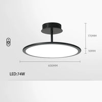 Minimalist dimmable decorative LED pendant light