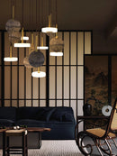 suspension marbre bois tendance 2024 luminaire moderne design