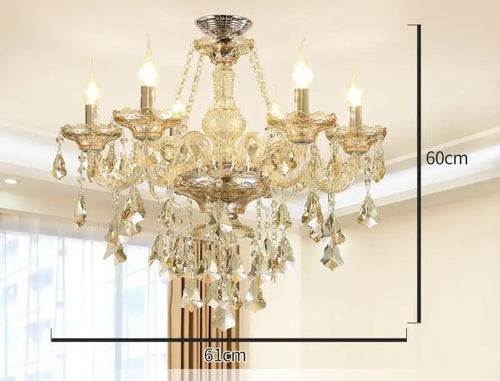 lustre en cristal moderne pour décoration intérieure élégante - vue 12 sur 15