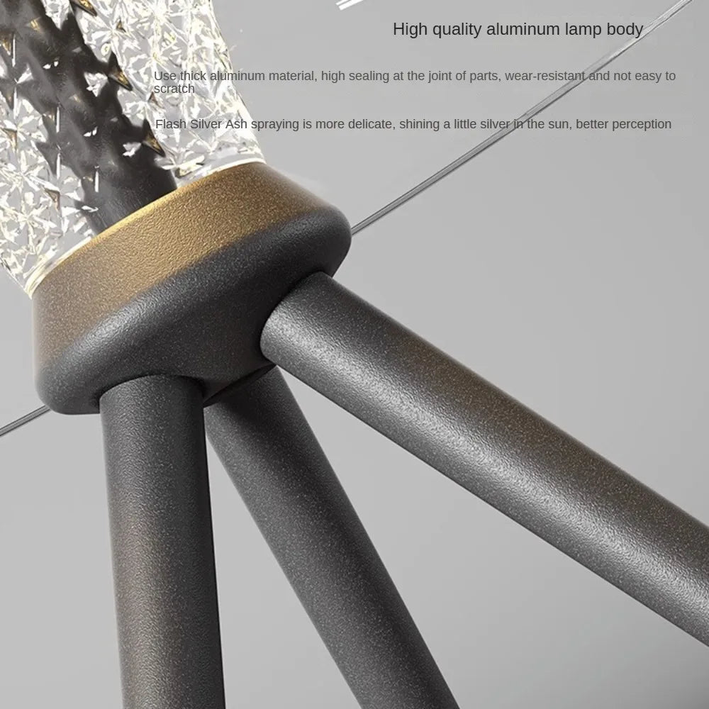 lampe de table extérieure solaire étanche en acrylique portable - vue 5 sur 6