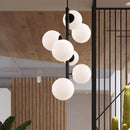 Minimalist Nordic decorative iron and glass ceiling light