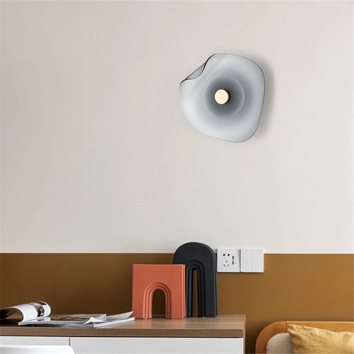 applique murale led en verre style nordique tendance décorative - vue 5 sur 8