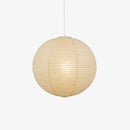 Washi Paper Pendant Lights Round Suspension Chandelier Hanging Lamp for Living Room Bedroom