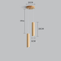 suspension modernes en bois avec éclairage led intérieur