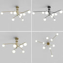 lustre en métal et verre pour barre de suspension cuisine