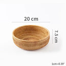 panier de rangement tissé en rotin pour cuisine et pique-nique