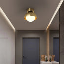 Modern minimalist copper corridor lamp with three colours