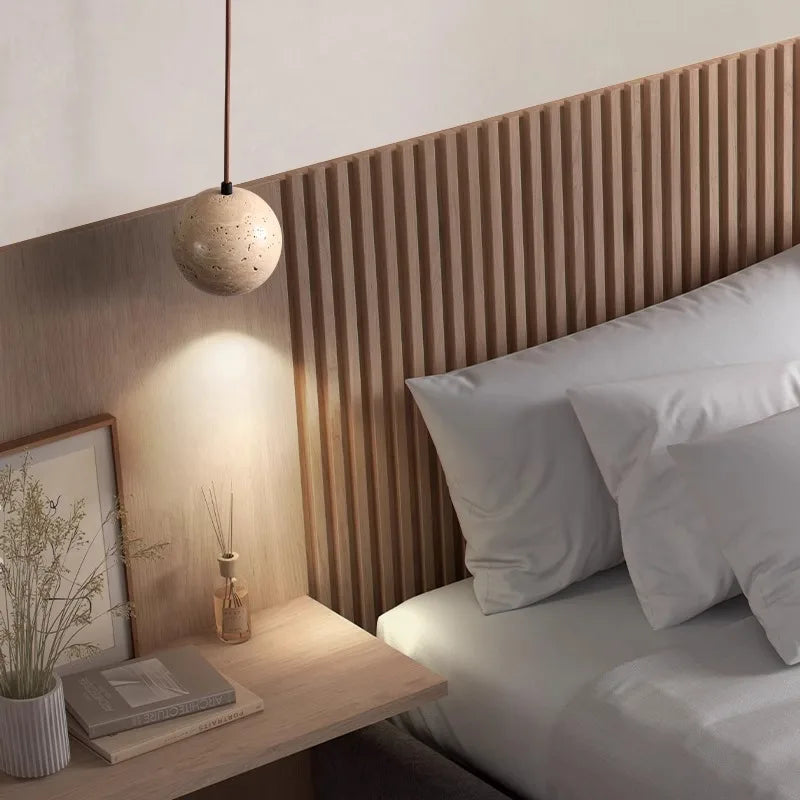 suspension à led en pierre de grotte design moderne pour intérieur - vue 4 sur 7
