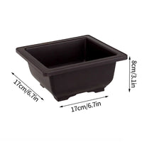pots de fleurs rectangulaires imitation argile pour jardin extérieur