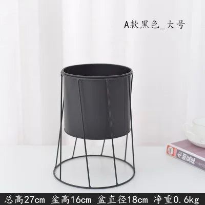 support de plante moderne en fer pour décoration intérieure et extérieure - vue 9 sur 18