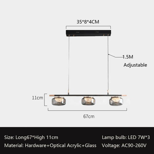 lustre minimaliste italien haut de gamme pour éclairage moderne - vue 8 sur 12
