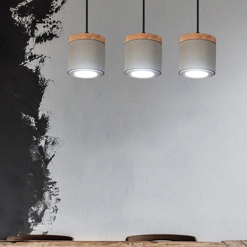 suspension rétro industrielle en béton pour décoration intérieure - vue 4 sur 7