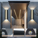 LED wall light for outdoor and garden lighting