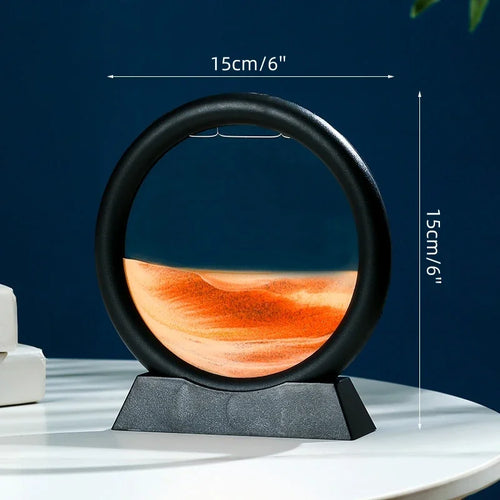 sablier en verre 3d paysage de sable en mouvement décoration artistique - vue 17 sur 54