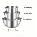 Ensemble trois bols acier inoxydable cuisine multifonction