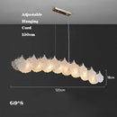 Minimalist retro glass chandelier for elegant decor