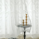 Voilage tulle brodé style européen pour salon fenêtres