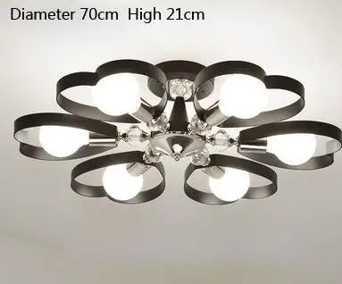 plafonnier fantaisie en fer cristaux en forme de cœur pour événements - vue 8 sur 15