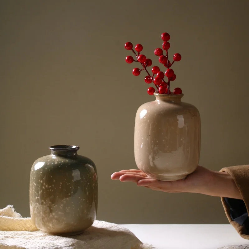 vase en céramique décoratif pour fleurs et plantes - vue 3 sur 8
