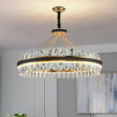 lustre moderne en cristal led winfordo pour décoration intérieure