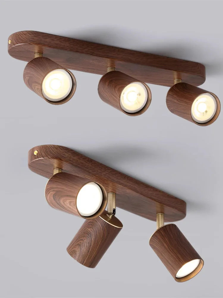 spot led en saillie avec ampoule remplaçable et têtes réglables - vue 6 sur 8