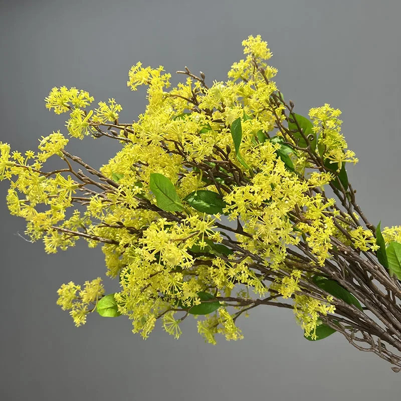 lot de 2 fleurs artificielles en saule des neiges décoratives - vue 2 sur 12