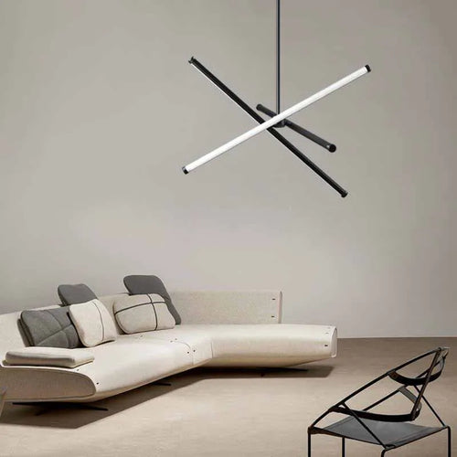 Modern minimalist geometric nordic chandelier with elegant creative design - vue 2 sur 8