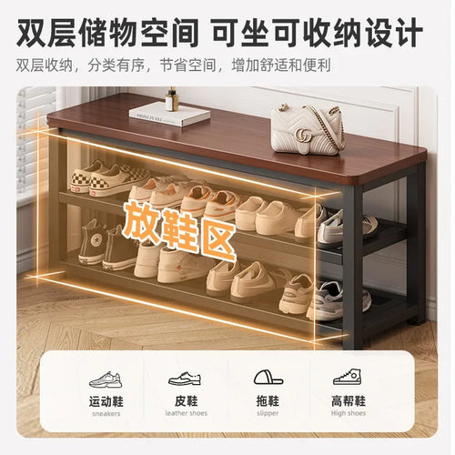 Long Stool, Long Stool, Shoe Change Stool At The Door of The Home, Can Sit in The Gym, Lounge Area, Long Bench, Bathroom - vue 3 sur 11