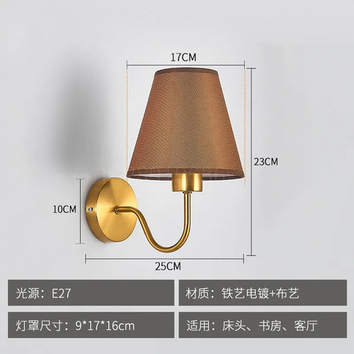 applique murale tissu led décoration intérieur éclairage - vue 10 sur 10