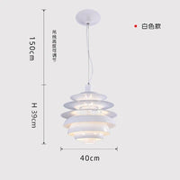 suspension design nordique en aluminium postmoderne loft