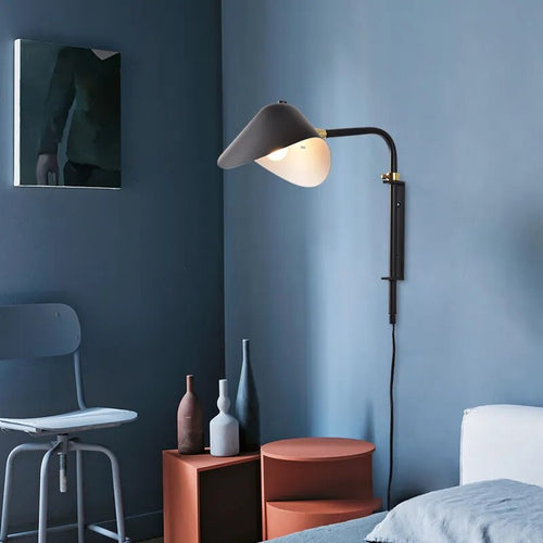 Applique murale nordique à bras longue pour chambre à coucher - vue 3 sur 7