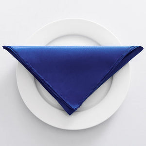 Elegant satin table napkin for receptions