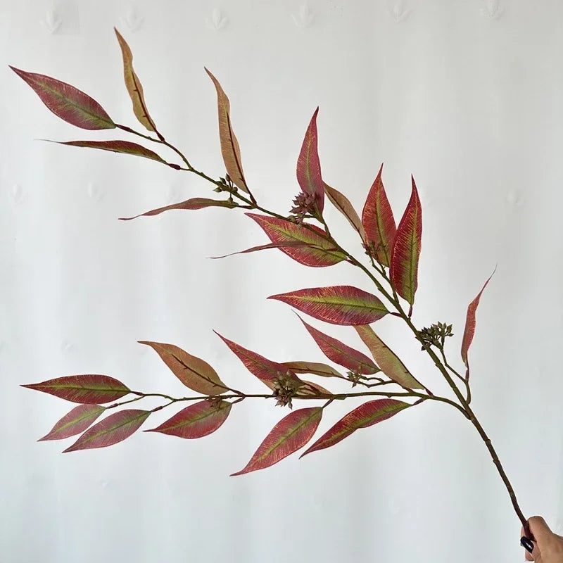 feuille d eucalyptus artificielle en soie pour décoration intérieure - vue 9 sur 9