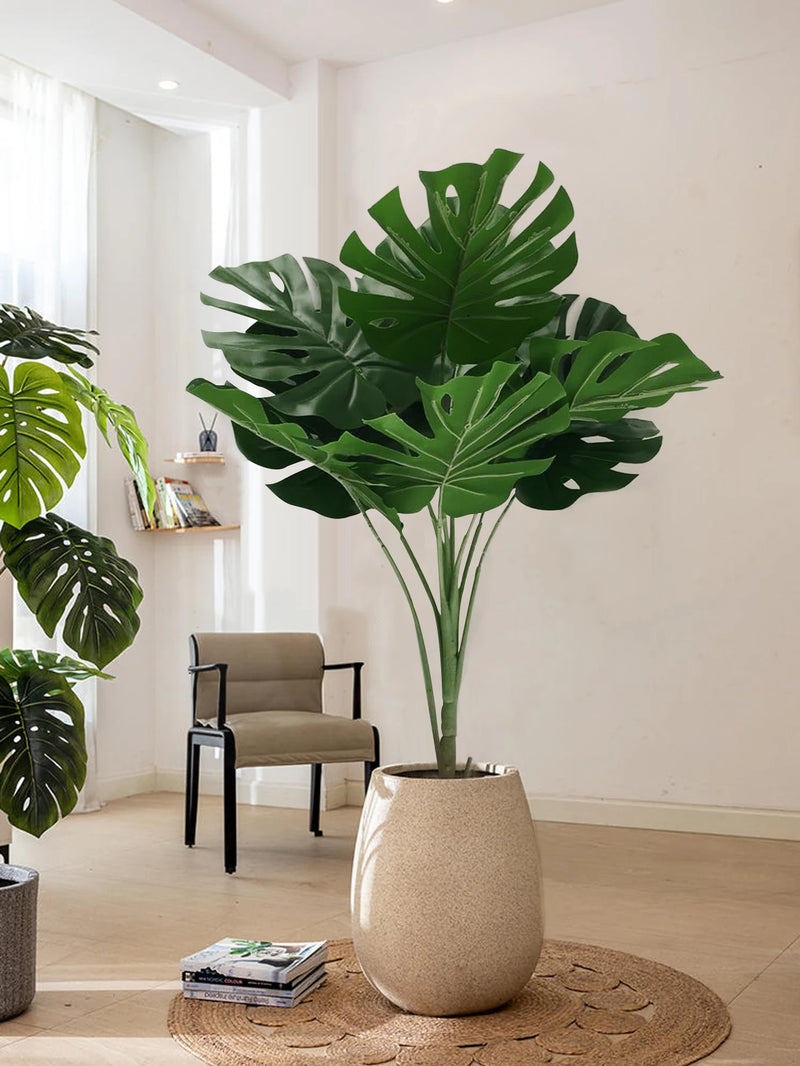 grandes bananiers artificiels et palmiers en plastique pour décoration jardin