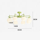 Nordic minimalist LED glass pendant chandelier Sandyha