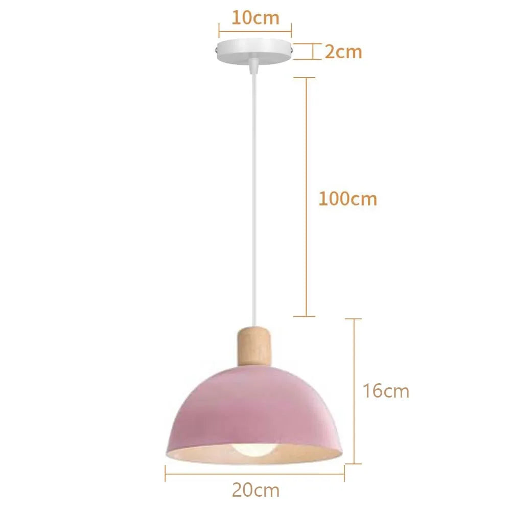 Moderne Bois LED Suspension Lumière Nordique Cuisine Décor À La Maison Suspension Restaurant Plafond Lustre Lustre Chambre Luminaires - vue 12 sur 13
