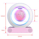 Magnetic Levitation Base Build-In Bluetooth & LED Light 4in Globe Desk Lamp Night Light for Room, Home, Office Desk Toys Decor