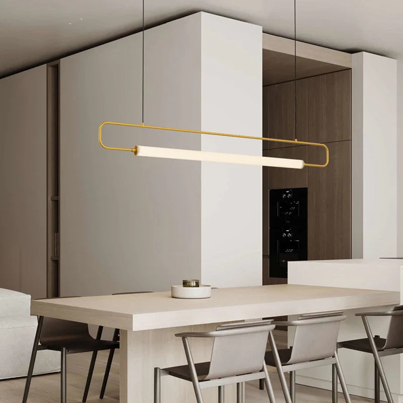 suspension nordique simple moderne en fer pour restaurant de luxe - vue 5 sur 9