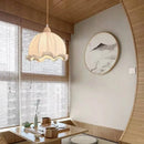 Lustre nordique en tissu de coton et de lin