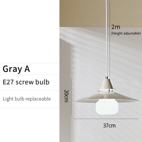 Original umbrella-shaped pendant light with colourful design for interior decoration - vue 15 sur 14