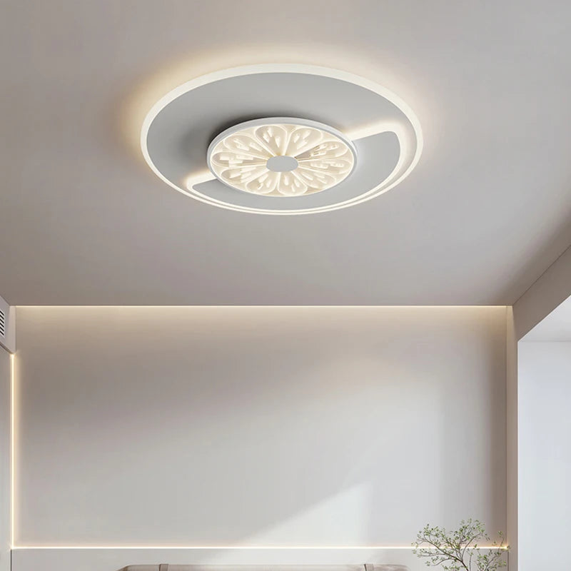 Luxurious minimalist Nordic modern wooden square ceiling light - vue 4 sur 14