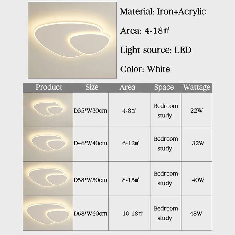 plafonniers led triangle pour décoration intérieure luminaire - vue 6 sur 10