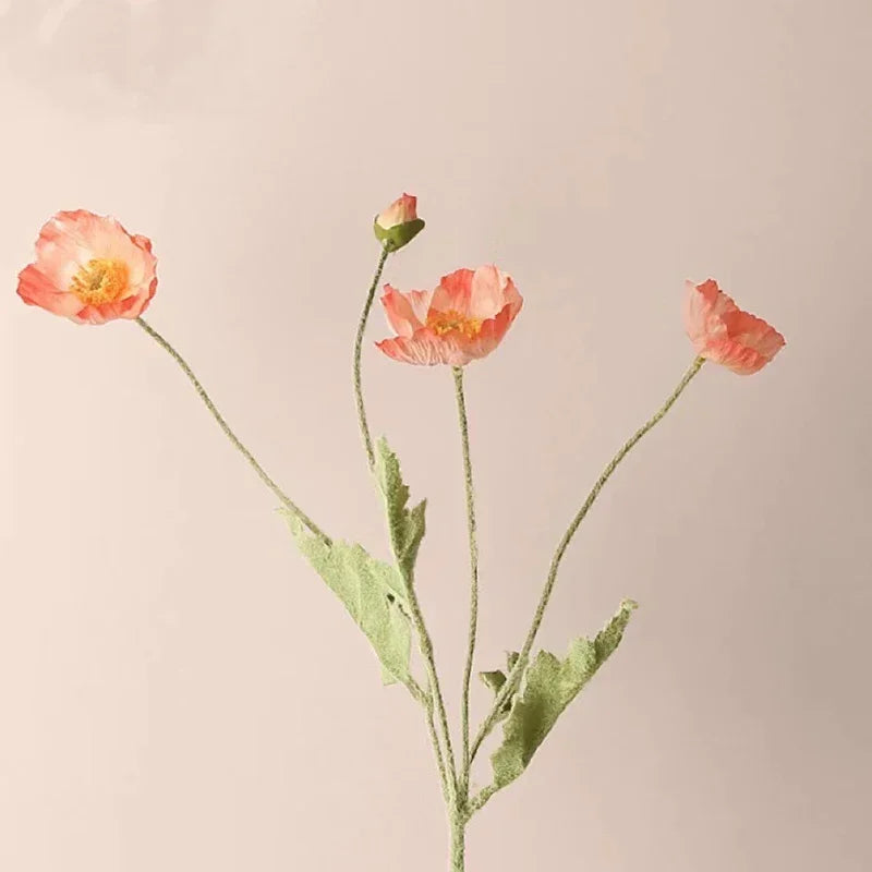 fleurs artificielles coquelicots pour mariage et décoration intérieure - vue 11 sur 25